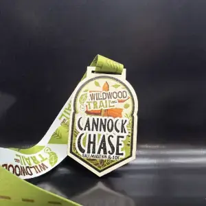 UV printed Wildwood Trail Cannock Chase medal
